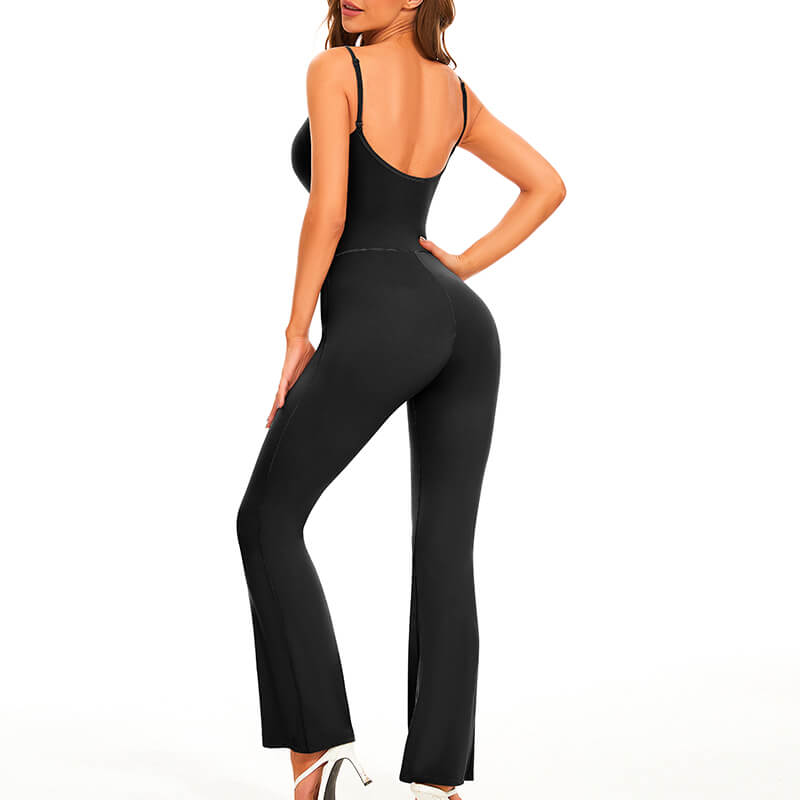 Wholesale Divinity Kick Flare Jumpsuit, Built-In-Bra, MH133806K