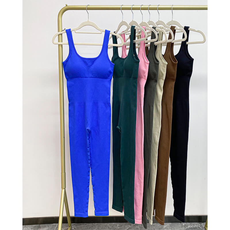 Nanbin Wholesale Black Unitard Jumpsuit Seamless Activewear Romper - MH133767