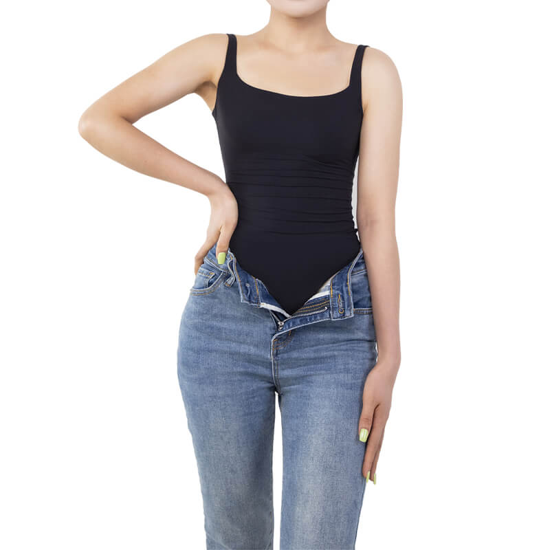 Sleeveless Tank Square Neck Bodysuit MT000305 - alternate view