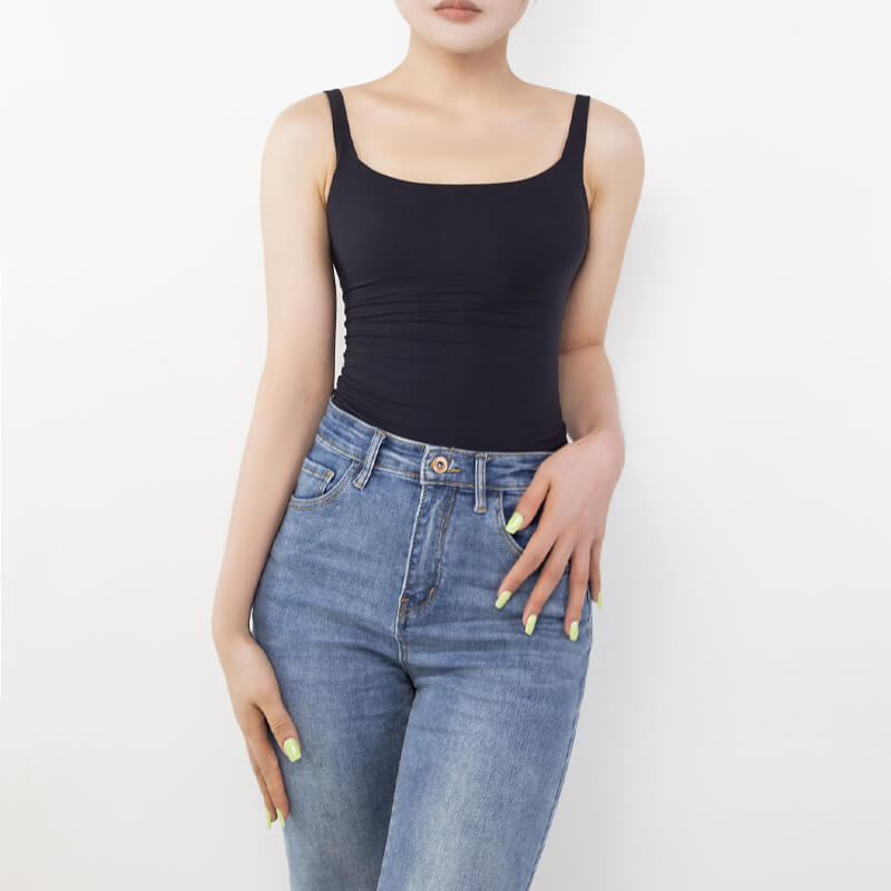 Sleeveless Tank Square Neck Bodysuit MT000305