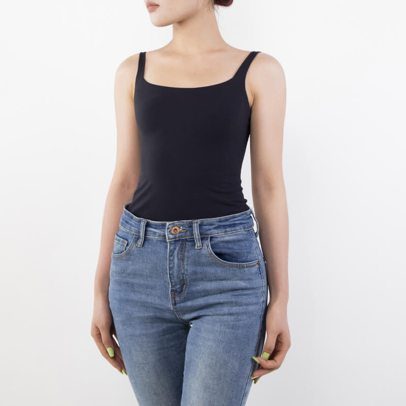 Sleeveless Tank Square Neck Bodysuit MT000305
