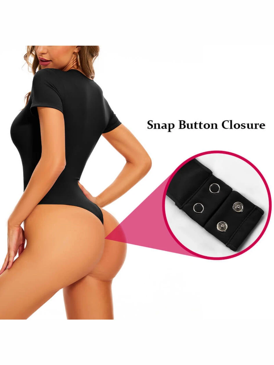 NANBIN Factory Crew Neck Long Sleeve Bodysuit MT000361B – Gallery