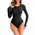 NANBIN Factory Wholesale Crew Neck Long Sleeve Bodysuit MT000361B