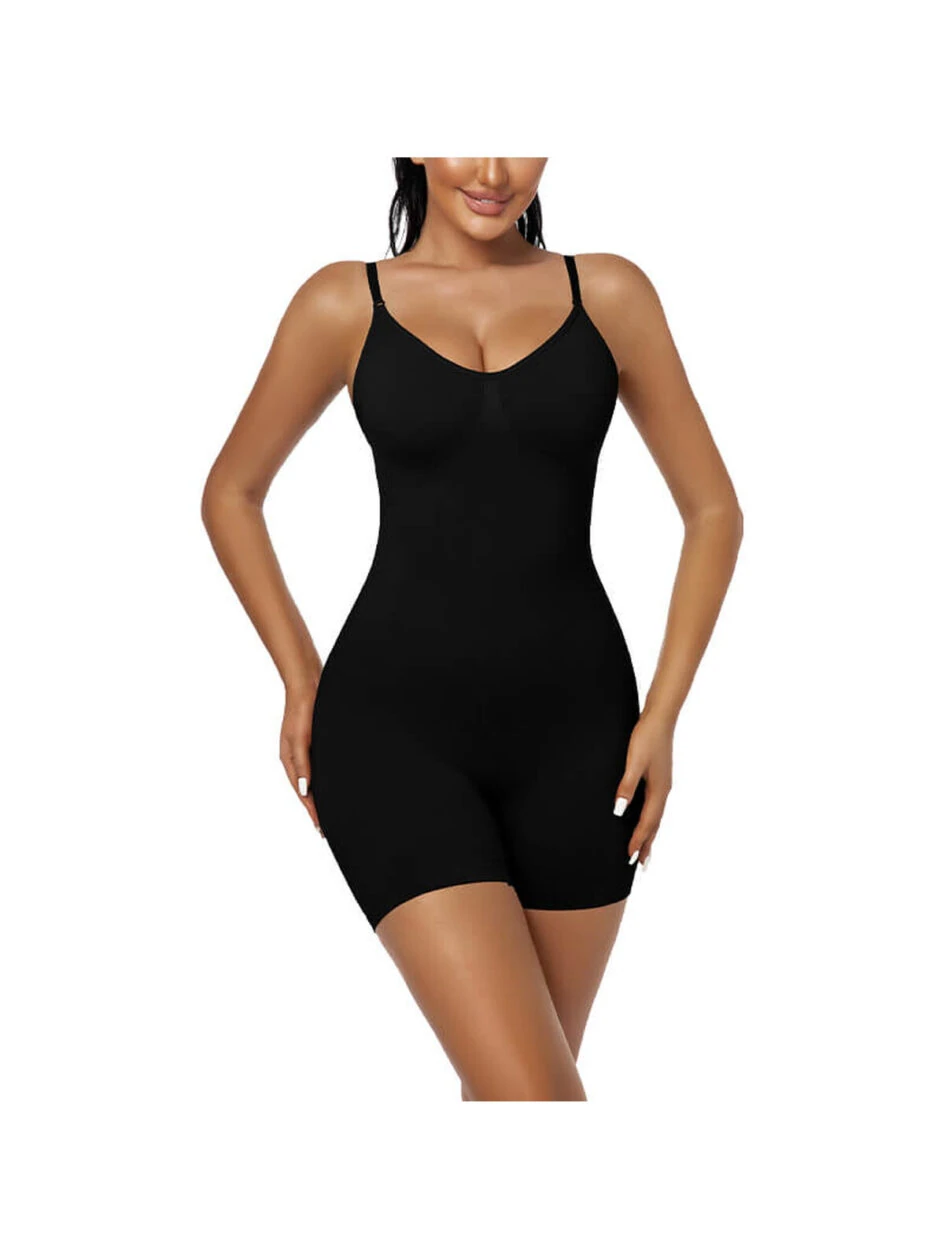 NANBIN Zero-Feel Lift Mid Thigh Bodysuit Shapewear, MHW100274B
