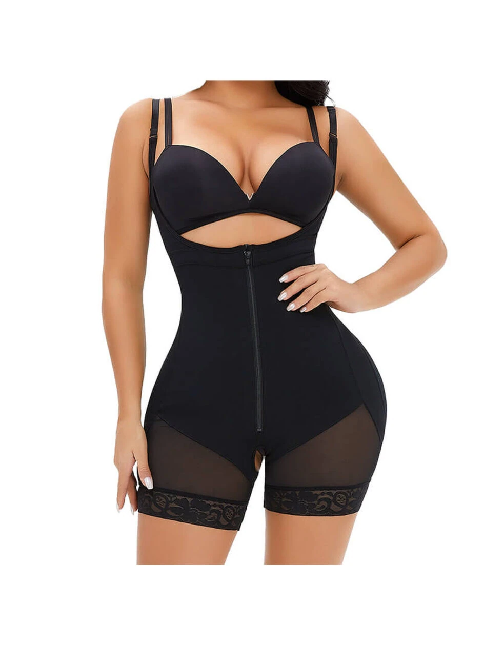 NANBIN Zero-Feel Lift Mid Thigh Bodysuit Shapewear, MHW100274B – Gallery