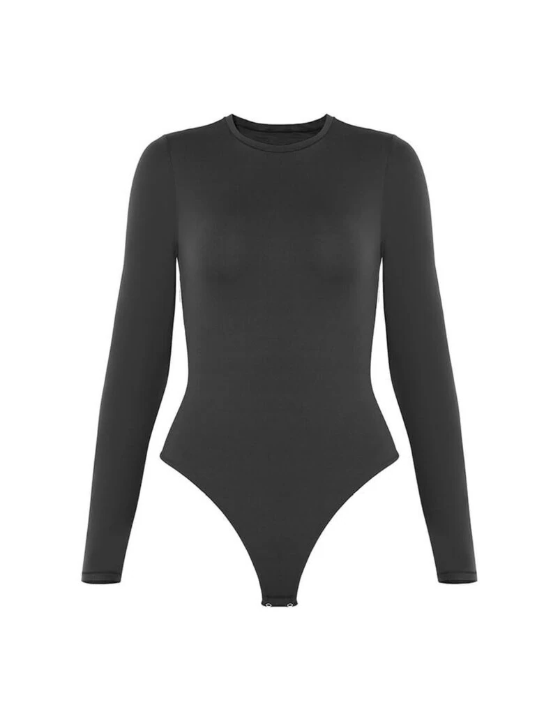 Long Sleeve Crew-Neck Bodysuit - alternate view