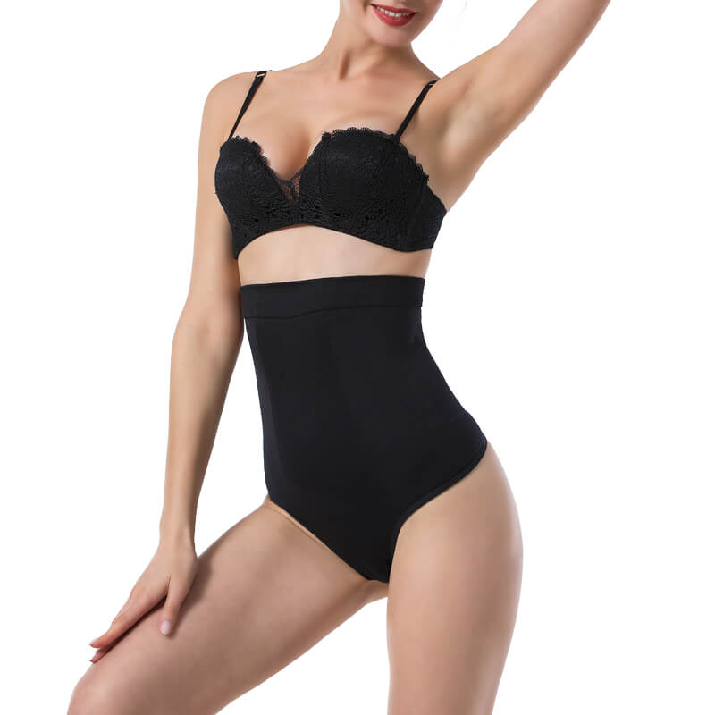 Wholesale Soft Seamless High-Waist Shaping Thong - MHW100269