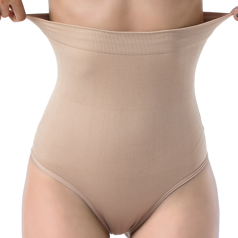 Wholesale Soft Seamless High-Waist Shaping Thong - MHW100269