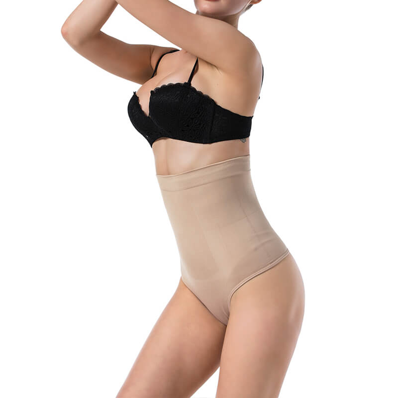 Wholesale Soft Seamless High-Waist Shaping Thong - MHW100269