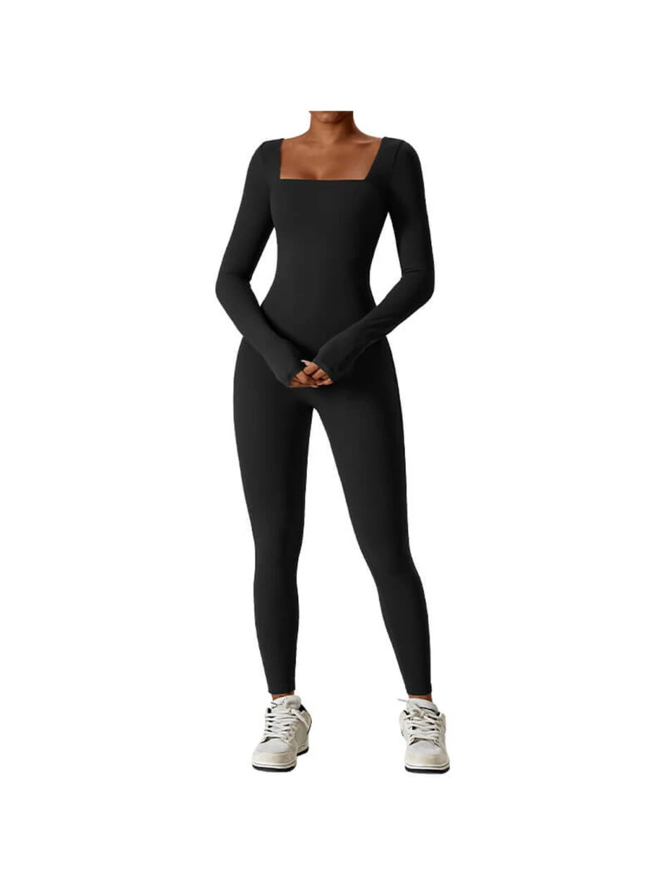 Nanbin Yoga Jumpsuits Workout Long Sleeve Sport Jumpsuits MH133826