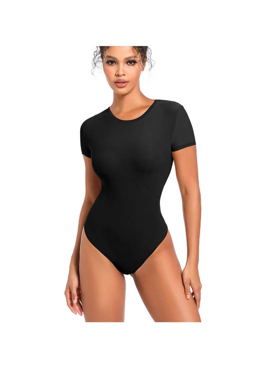 Seamless Bodysuit Shapewear Black Zip Up Bodysuit MT000602 – Gallery