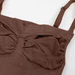 Wholesale Seamless Strapless Shapewear Plus Size Black Shortie Bodysuit MT000454