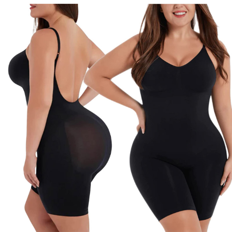 Wholesale Seamless Mid Thigh Backless Tummy Control Shapewear MT000364