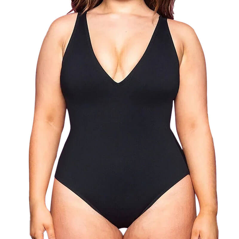 Wholesale Seamless Sculpt Backless Lace-Up Corset Swimsuits MT000582 - alternate view