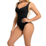 Wholesale Smooth Contour V-Neck Thong Shapewear Bodysuit MT000455