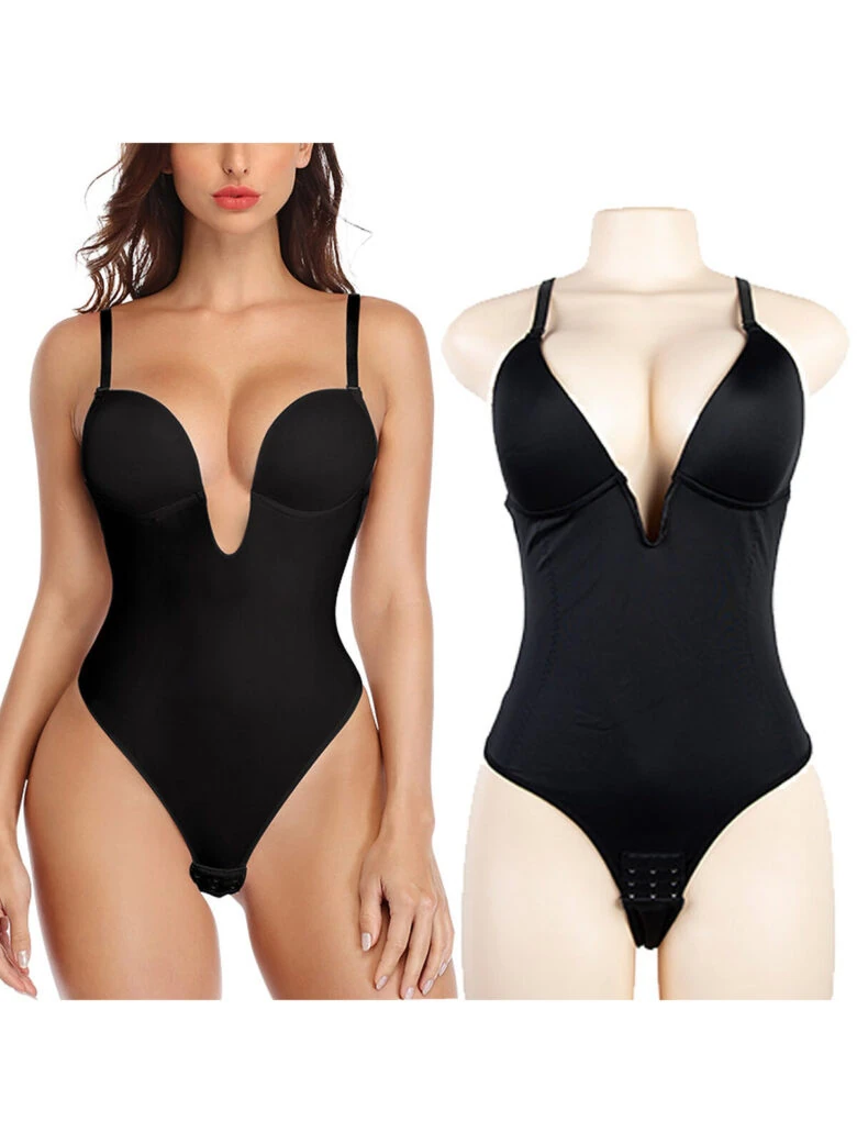 Seamless Open-Crotch Racerback Body Shaper - alternate view