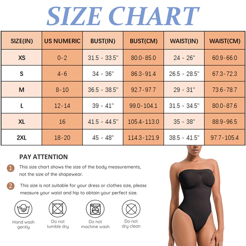 Wholesale Plus Size Bandeau Shapewear Tupe Top Bodysuit MT000453