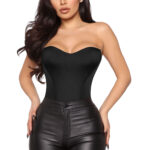 Wholesale Fashion Sexy Corset Breathable Mesh Fold Sleeveless Crop Tops MT000228