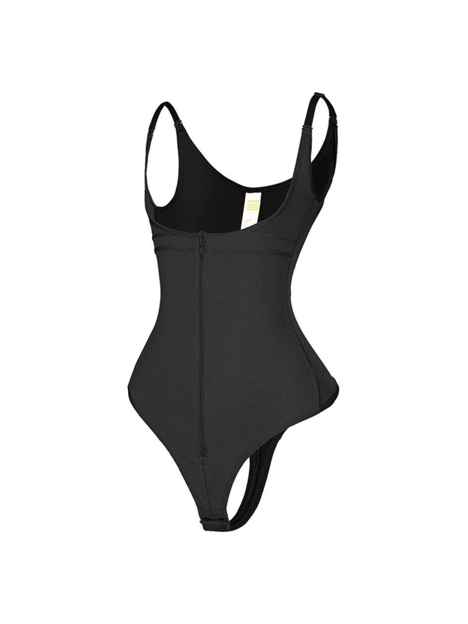 Tummy Control Full Body Plus Size Open Bust Thong Bodysuit MT000234 – Gallery