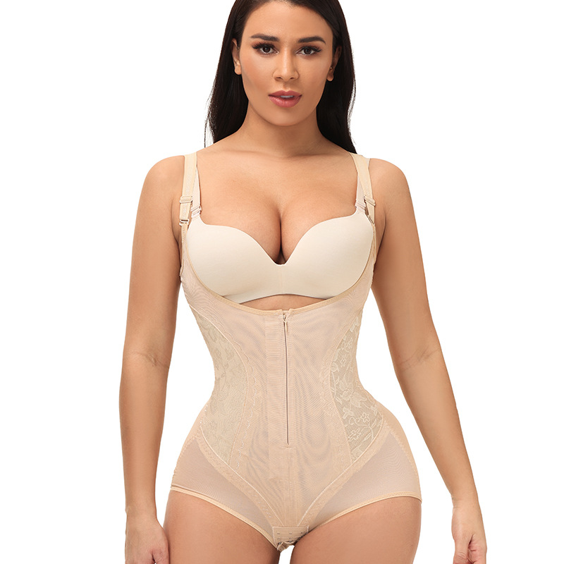 Body modelador com elevador de nádegas e controlo da barriga, decote aberto, para venda por grosso MT000325