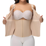 Women Zipper Bra Shaper Breathable Double Shaping Tummy Adjustable MT000924