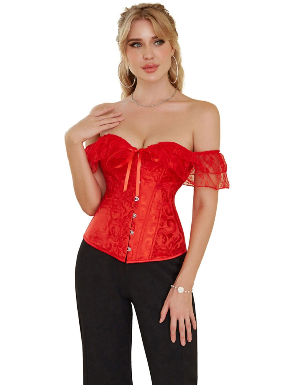 Lace Up Overbust Corset
