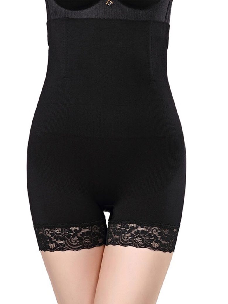 Lace Trim Tummy Control Shorts