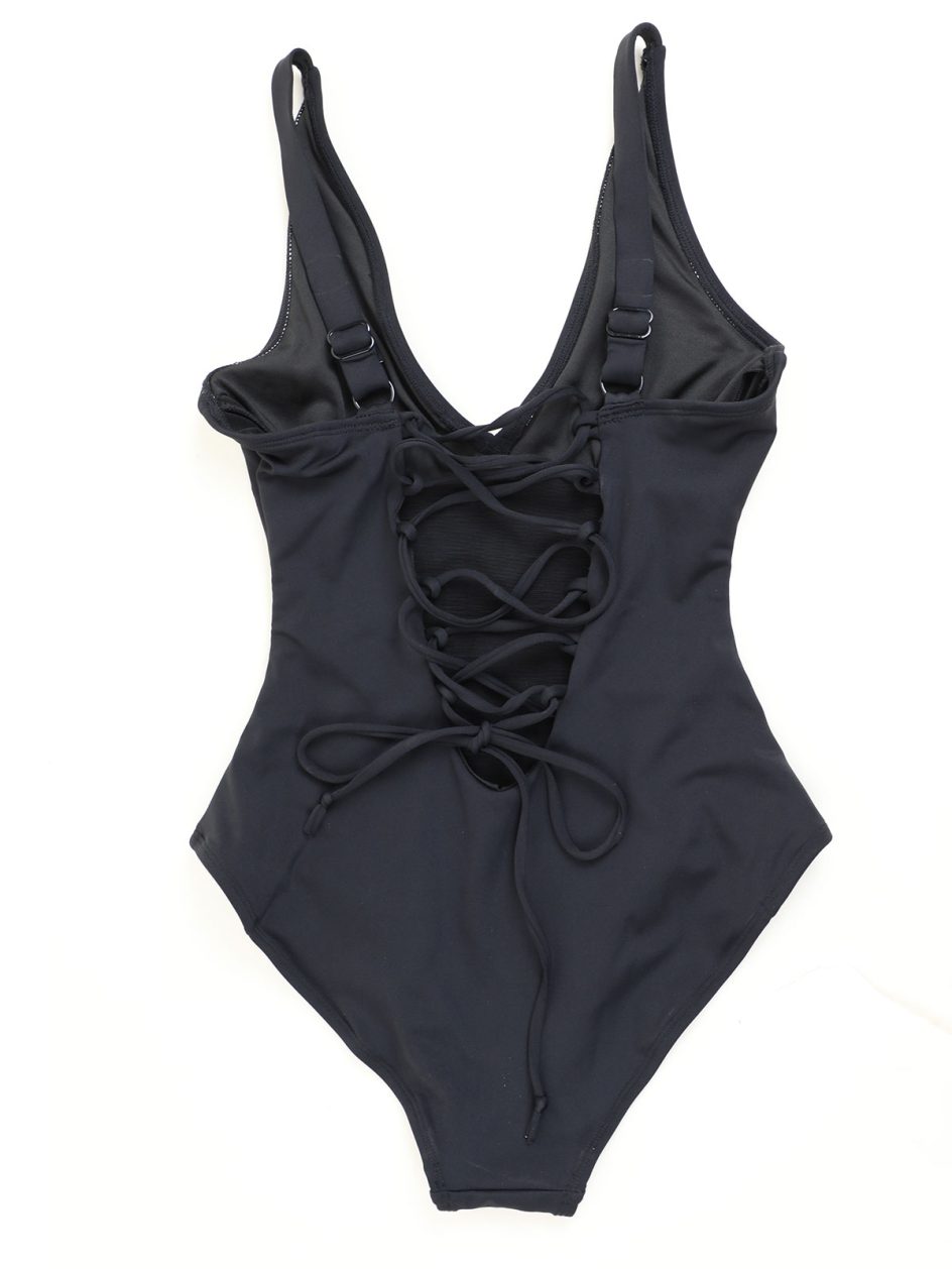 Lace-Up Back Bodysuit