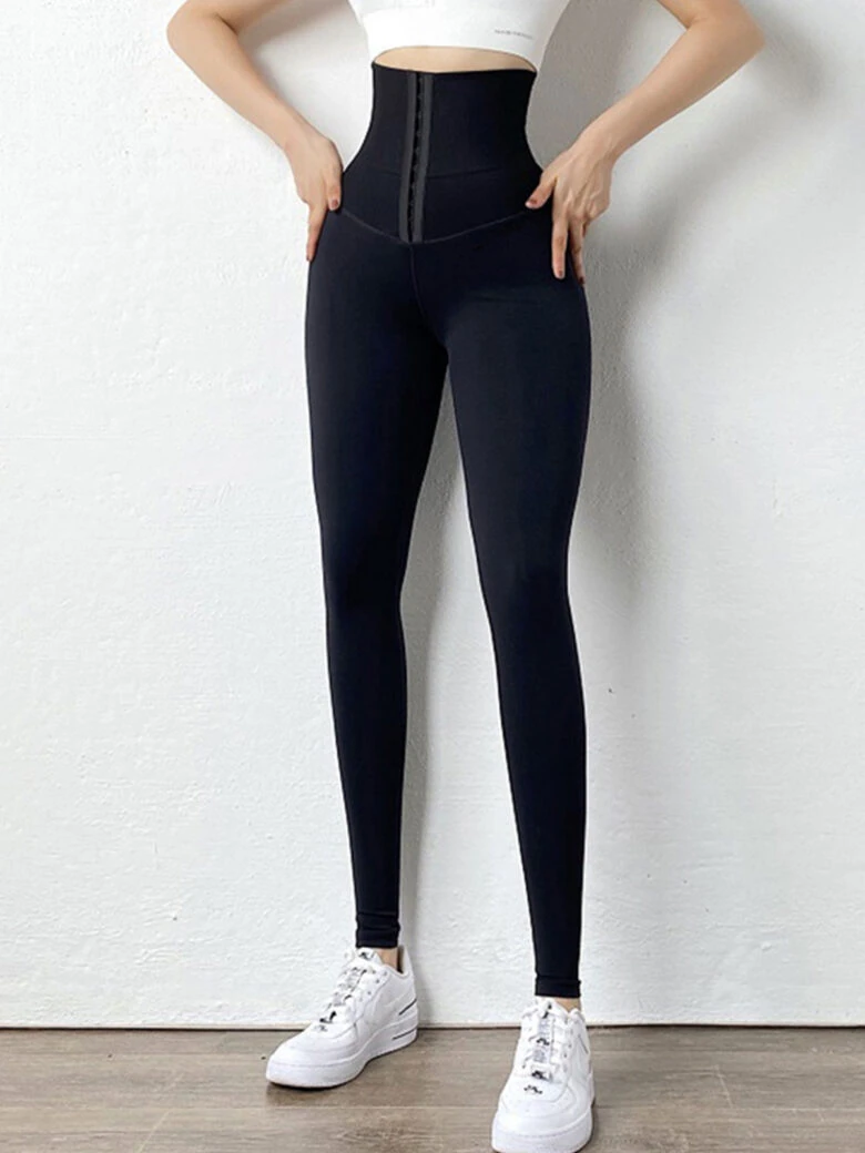 Yoga-Hose mit hoher Taille und schlankmachendem Effekt