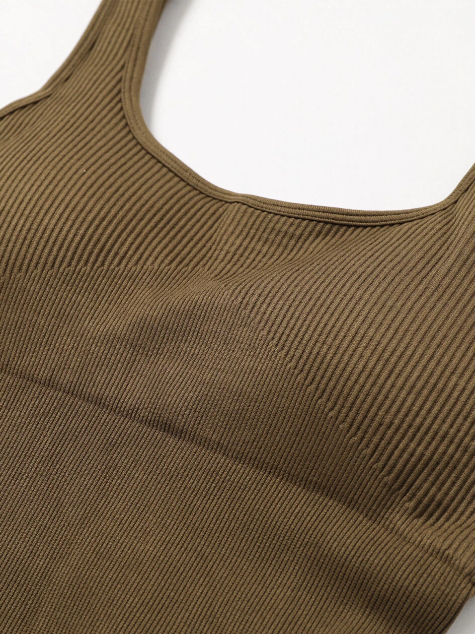 Schwarzer, nahtloser Activewear-Overall