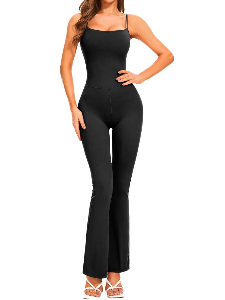 Divinity Kick Flare Jumpsuit, Built-In-Bra