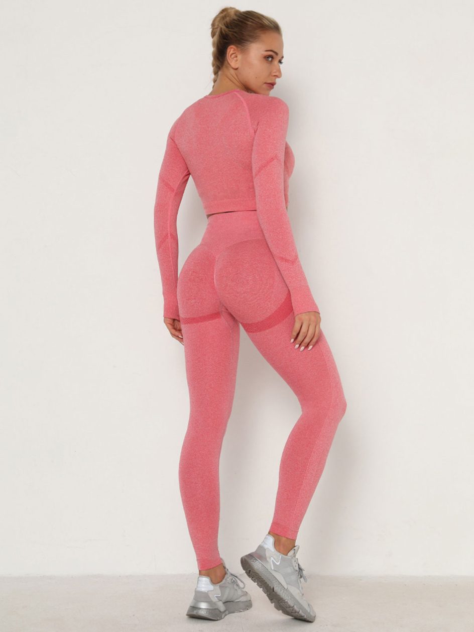 Conjunto de leggings de ioga por grosso, conjunto de treino para mulher, fato de treino de 3 peças MH13926