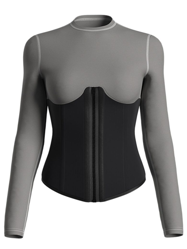 zipper compression t-shirt