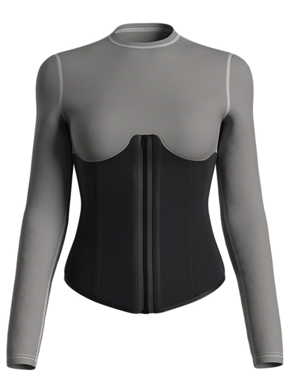 zipper compression t-shirt