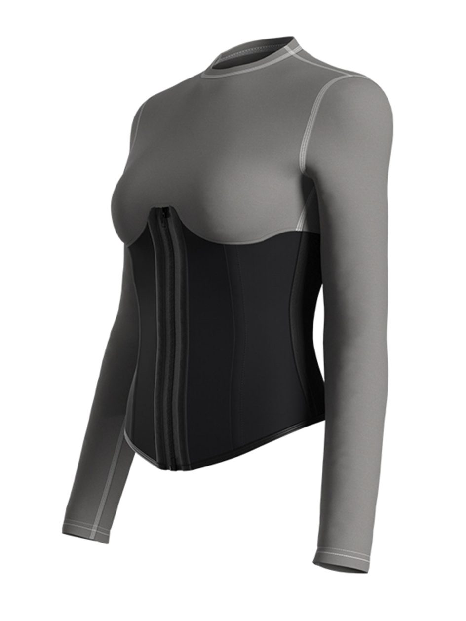 zipper compression t-shirt