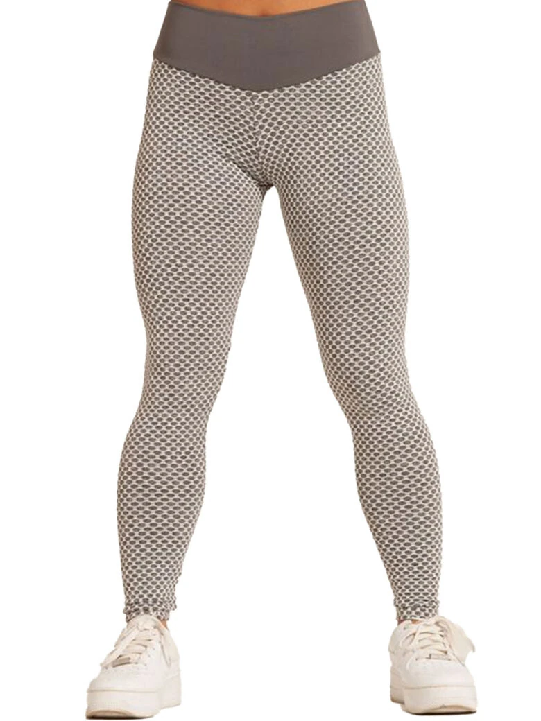 TikTok Leggings mit strukturiertem Po-Lifting-Effekt für Damen