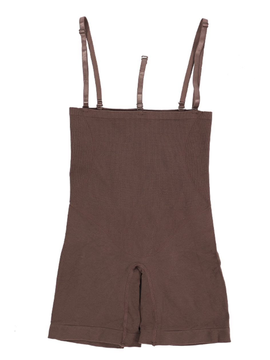Open-Bust Mid-Thigh Shapewear Bodysuit