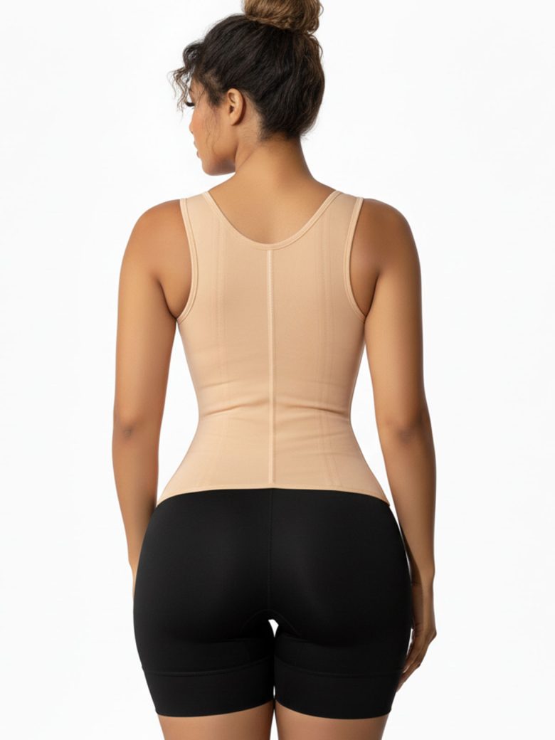 Women Zipper Bra Shaper Breathable Double Shaping Tummy Adjustable MT000924 - alternate view