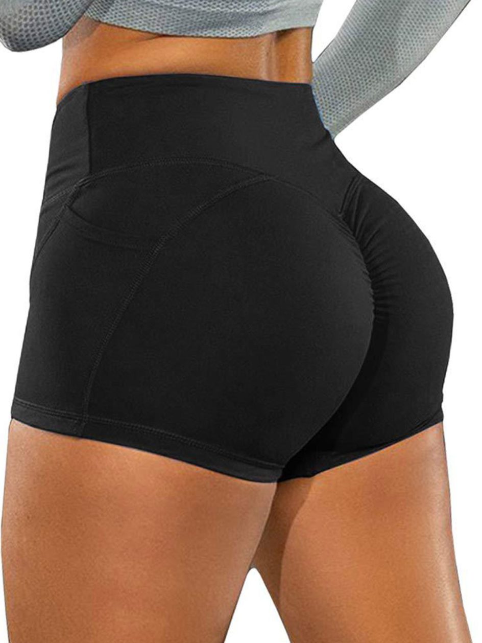 Shorts mit gerafftem Po