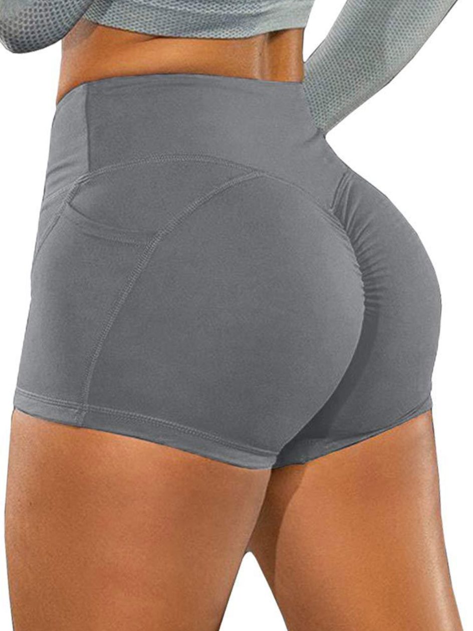 Shorts mit gerafftem Po