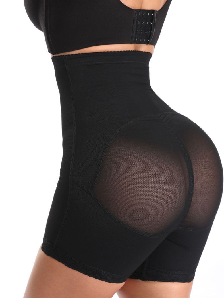 Shorts mit transparentem Einsatz zur Gesäßformung – alternative Ansicht