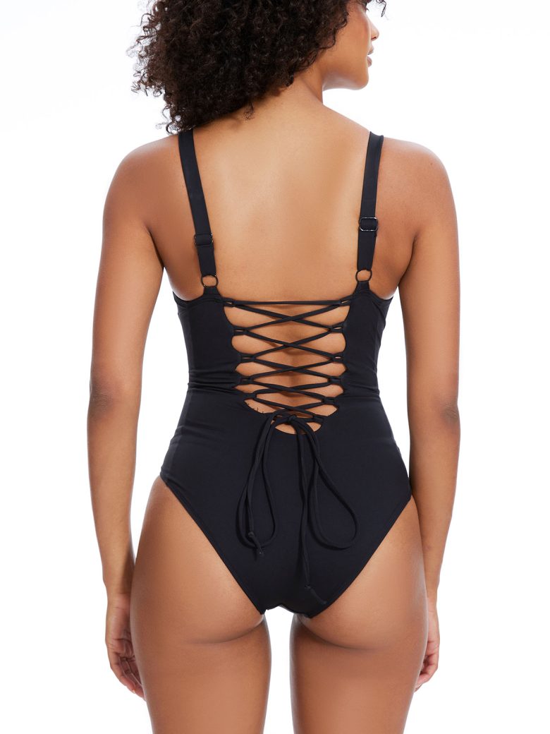 lace thong bodysuit - alternate view