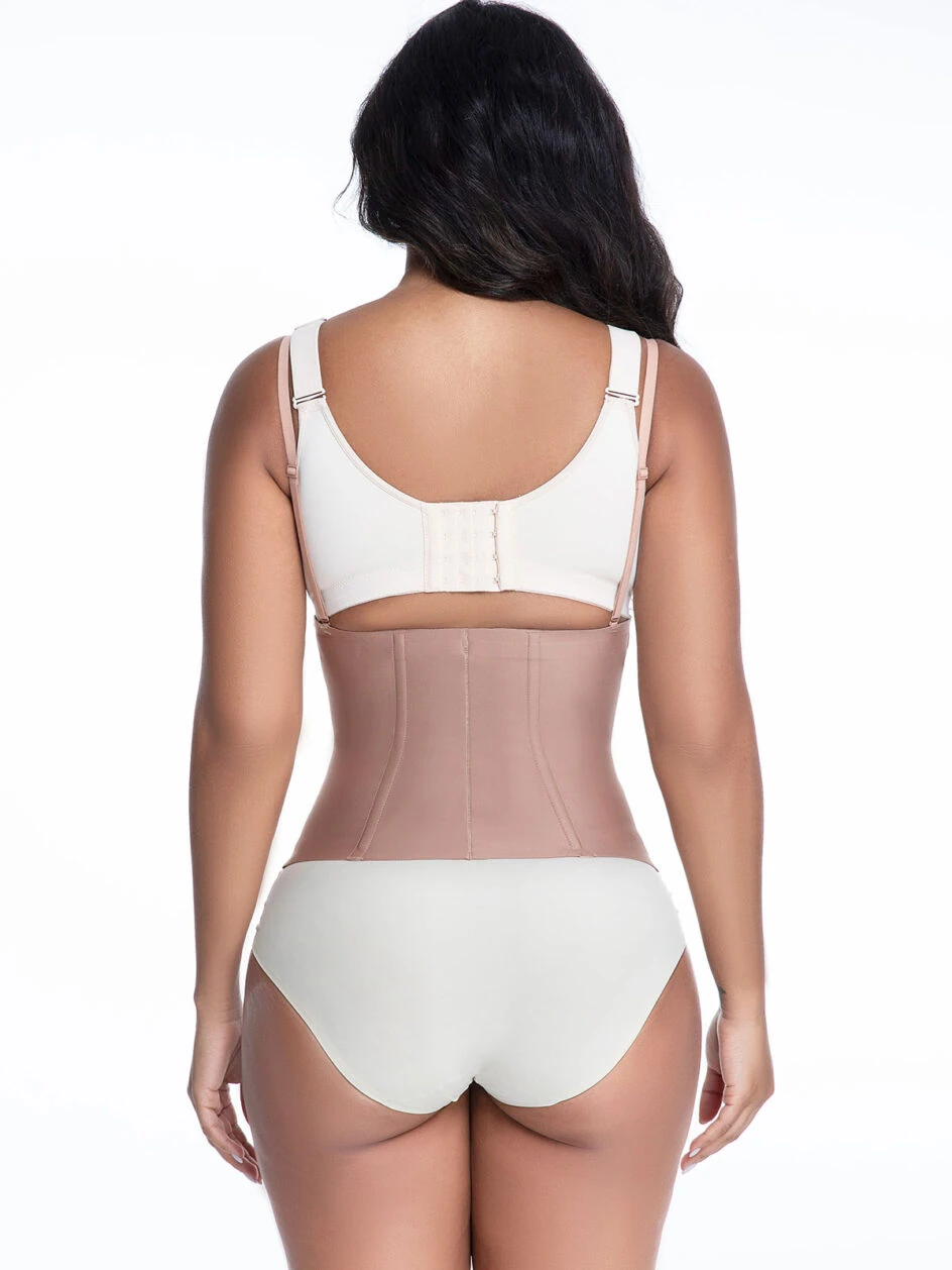 High compression strap latex waist trainer for women