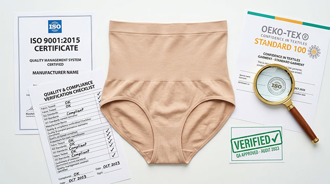 So überprüfen Sie die ISO 9001- und Öko-Tex-Zertifizierungen Ihres Shapewear-Herstellers