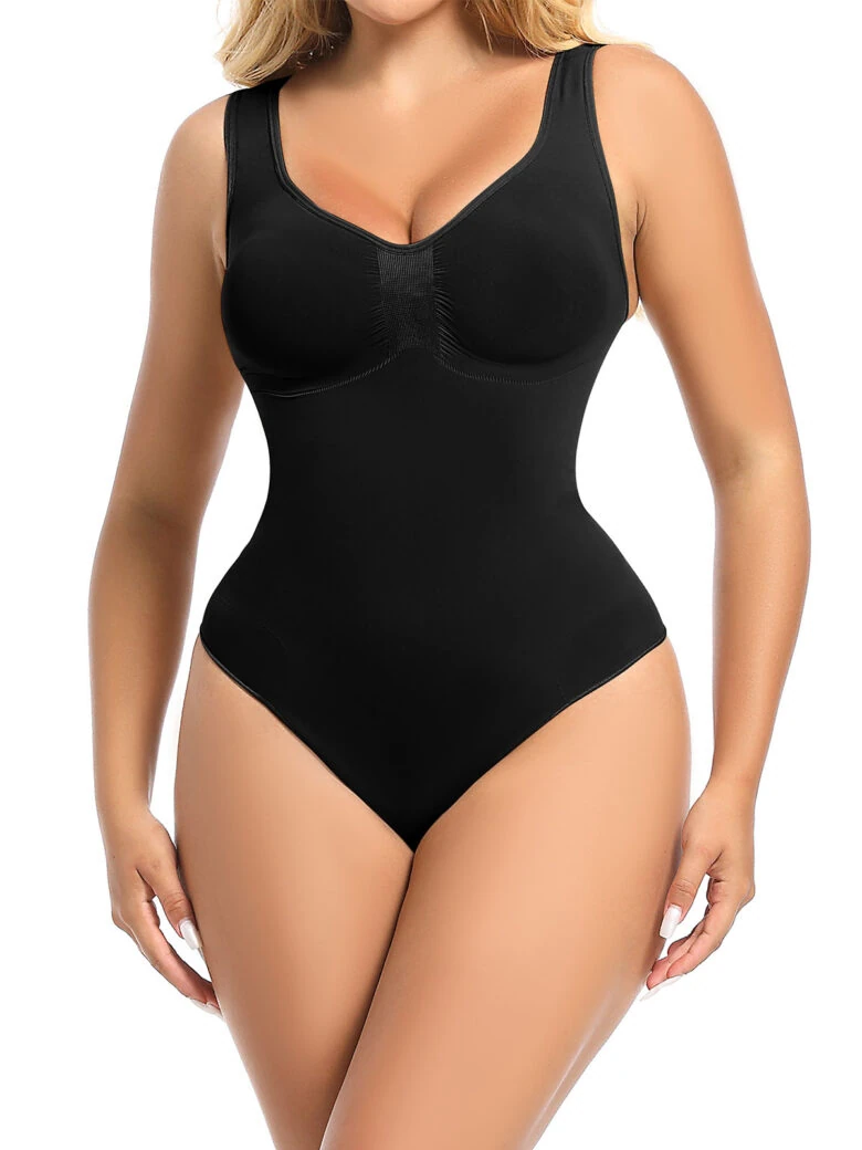 Seamless thong bodysuit