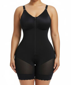 Wholesale Sculpt Lace Zip Up Colombia Fajas Bodysuit MT000839