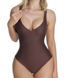 Wholesale Seamless Sculpt Plumge Thong Shapewear MT000637