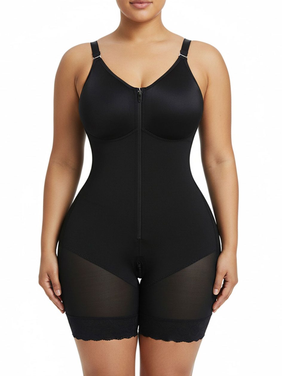 Faja modeladora com fecho de correr