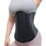 25-Steel-Boned, Latex Waist Trainer Corset for Hourglass Body MHW100776