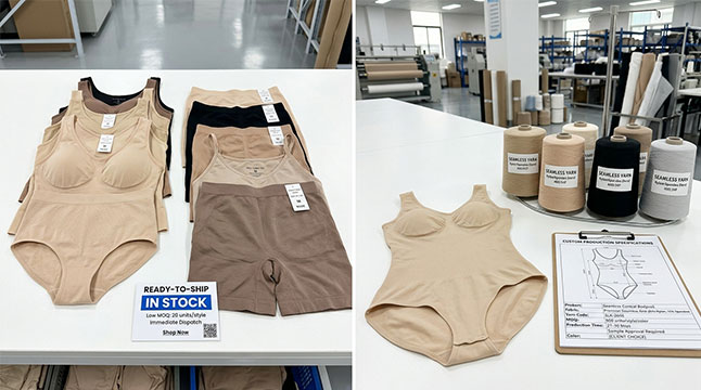 Fabrik für nahtlose Shapewear – Mindestbestellmenge: Lagerware vs. Sonderanfertigung – Was die jeweiligen Zahlen für Ihre erste Bestellung bedeuten